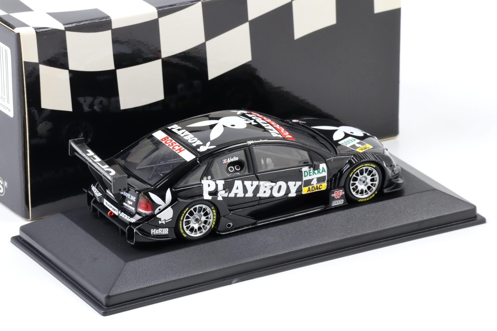 1:43 Minichamps Opel Vectra GTS V8 DTM 2004 Playboy L.Aiello #4 OPC Team Phoenix