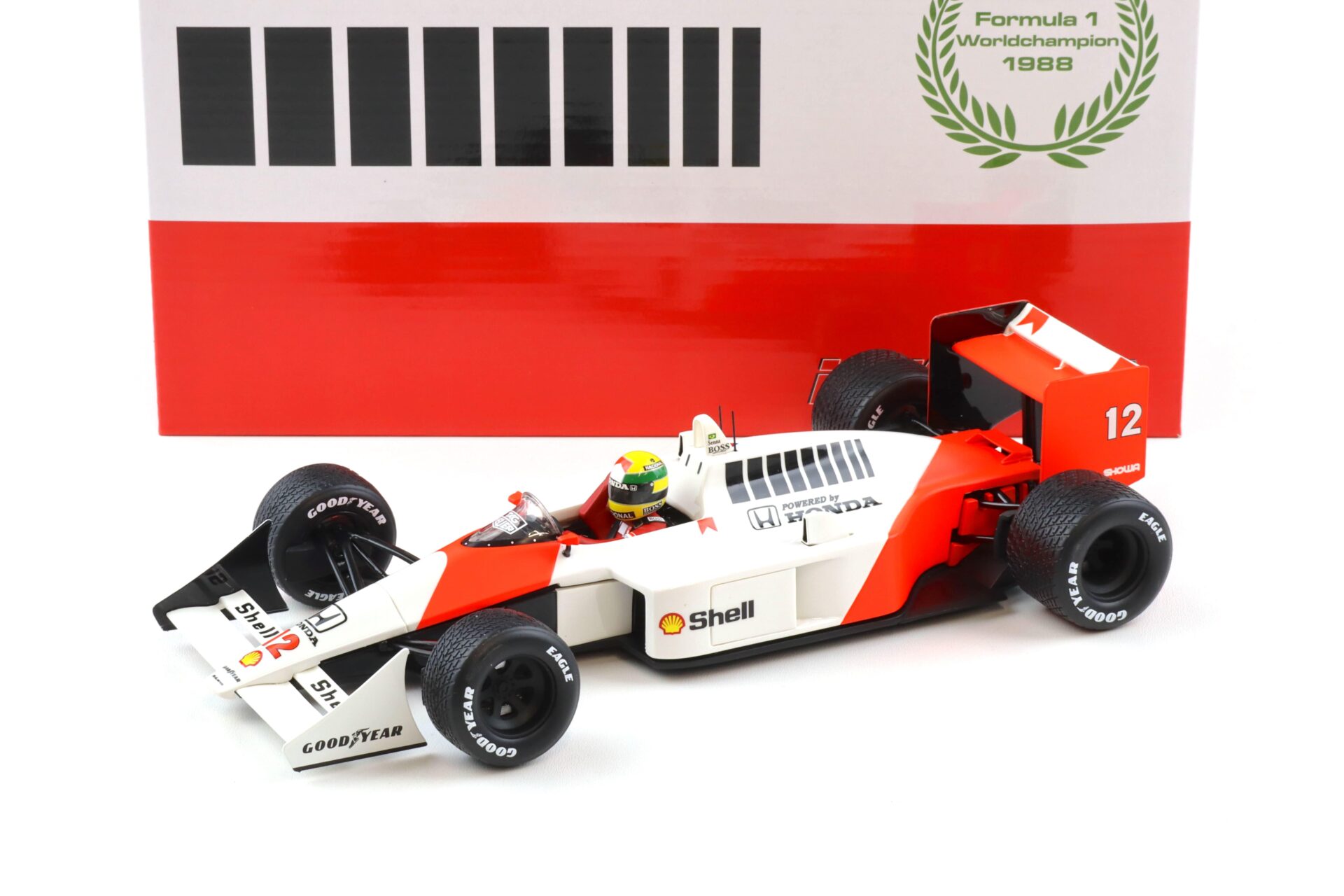 1:18 WERK83 McLaren MP4/4 Ayrton Senna #12 Winner British GP F1 World Champ 1988