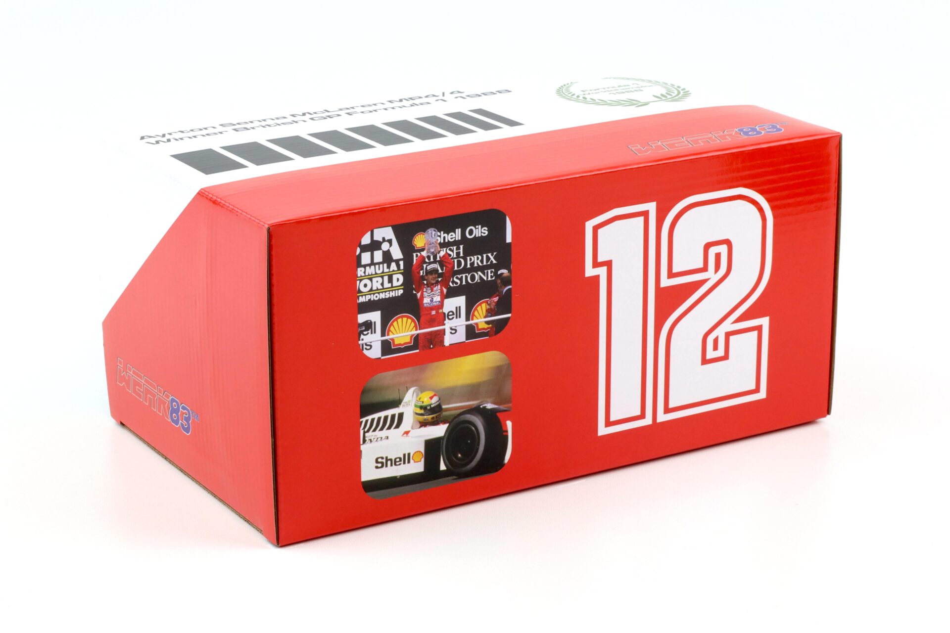 1:18 WERK83 McLaren MP4/4 Ayrton Senna #12 Winner British GP F1 World Champ 1988