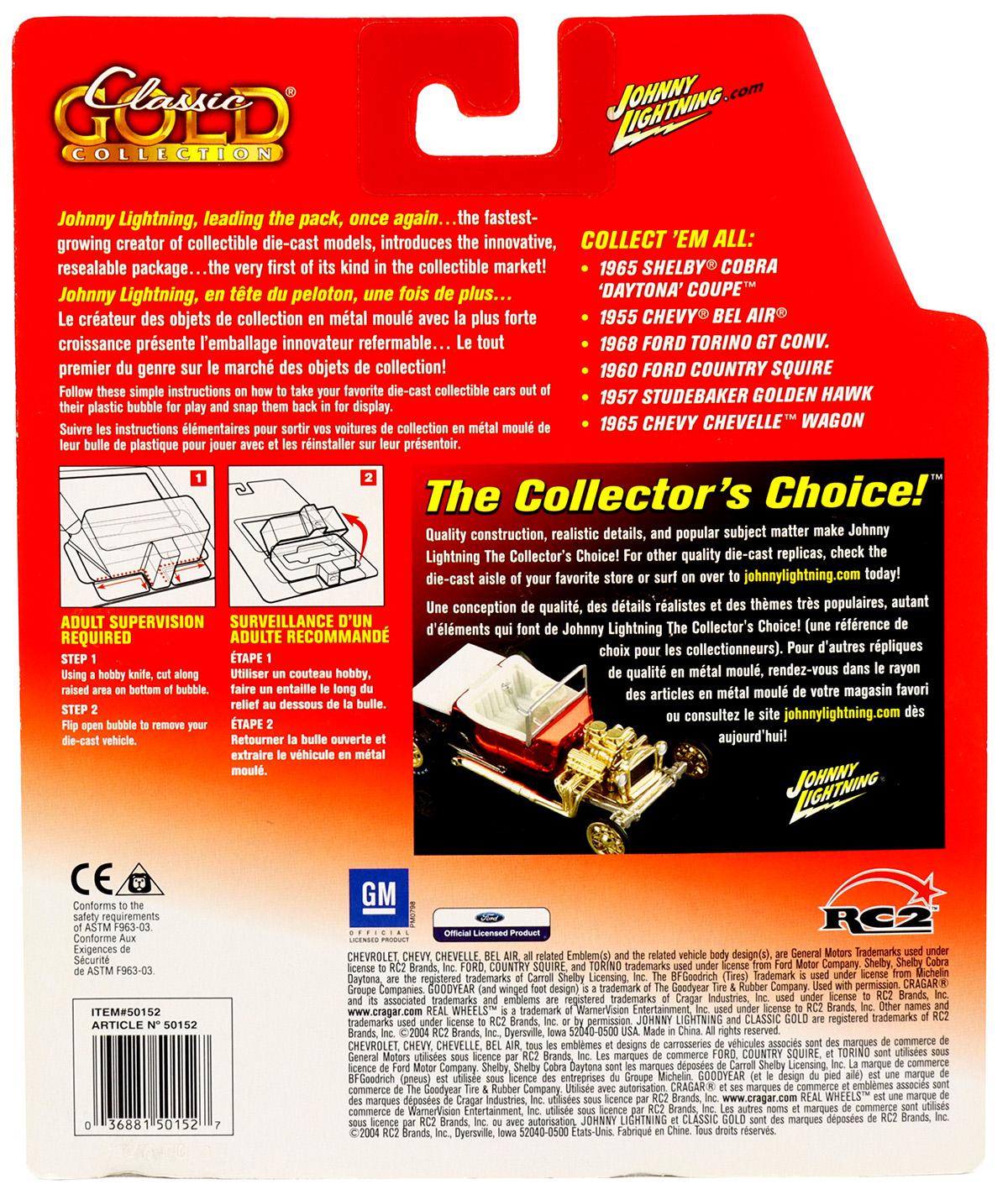 1:64 Johnny Lightning 1968 Ford Torino GT Convertible red/ white Classic Gold Collection