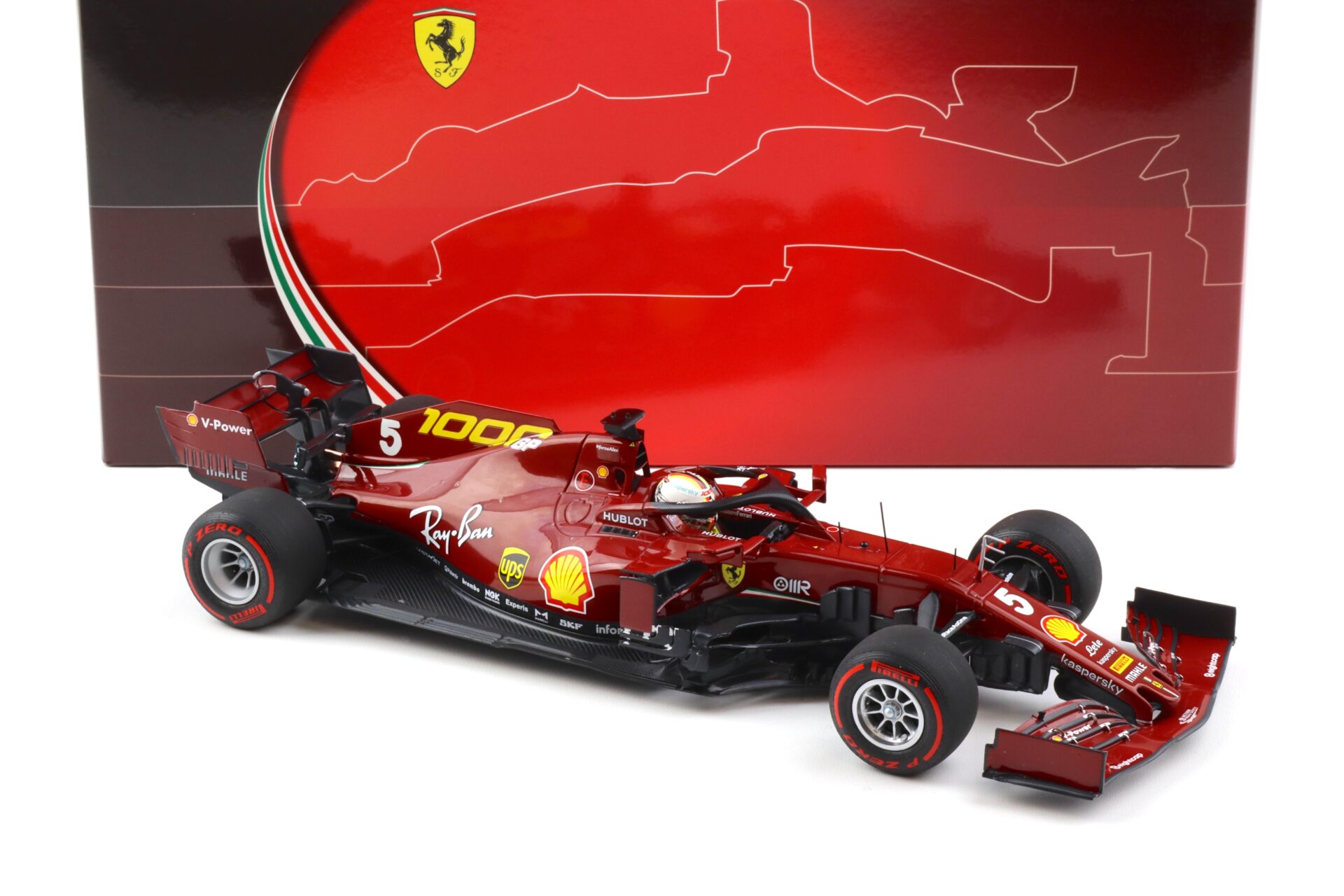 1:18 BBR F1 Ferrari SF1000 Tuscan GP #5 Grand Prix 2020 Vettel 1000 F1 RACE