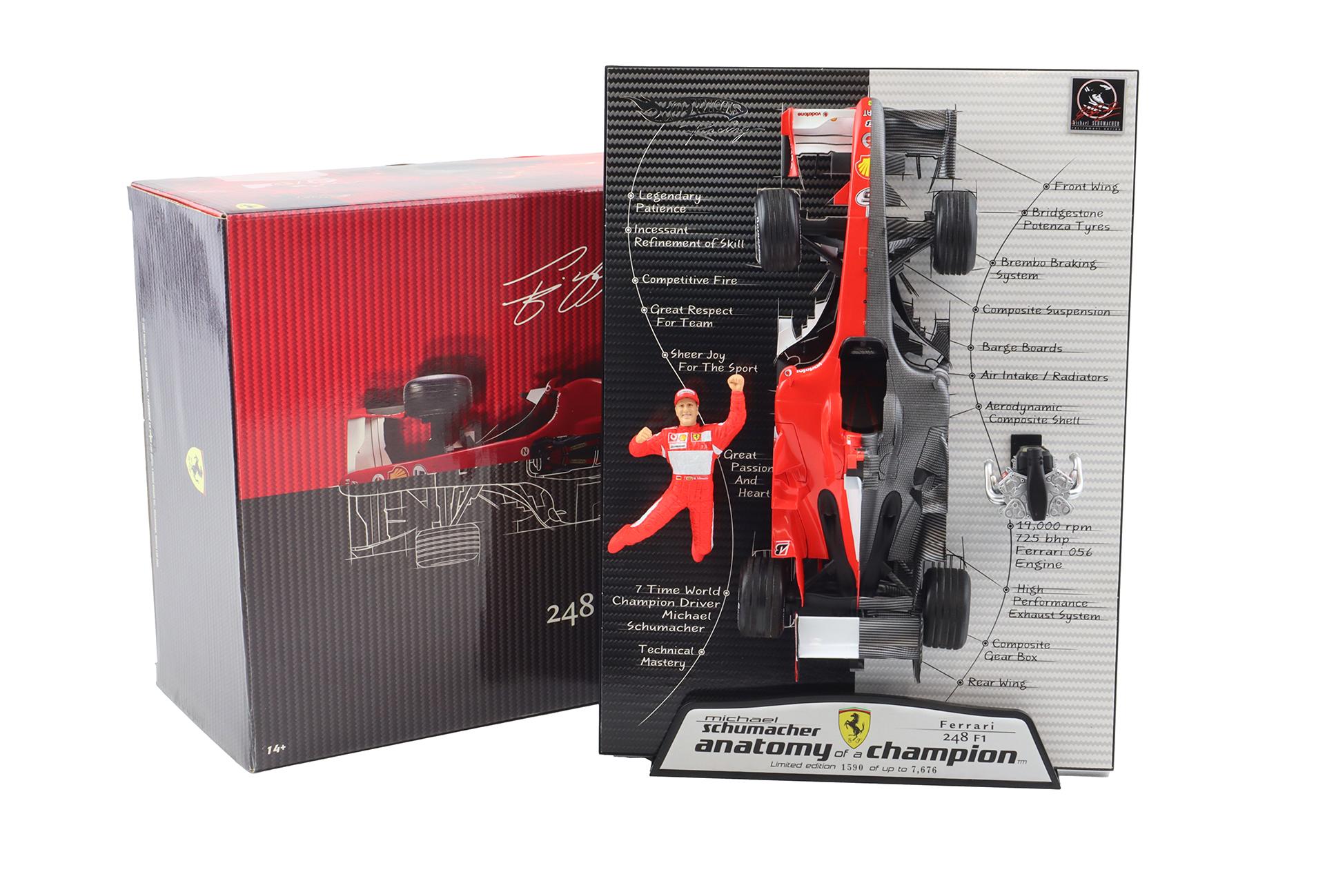 1:18 Hot Wheels Ferrari 248 F1 Anatomy of a Champion 2006 M.Schumacher