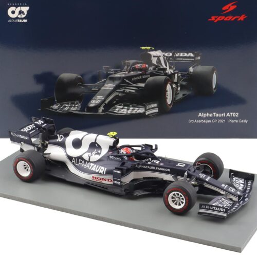 1:18 Spark F1 AlphaTauri AT02 #10 Pierre Gasly 3rd Azerbaijan GP 2021