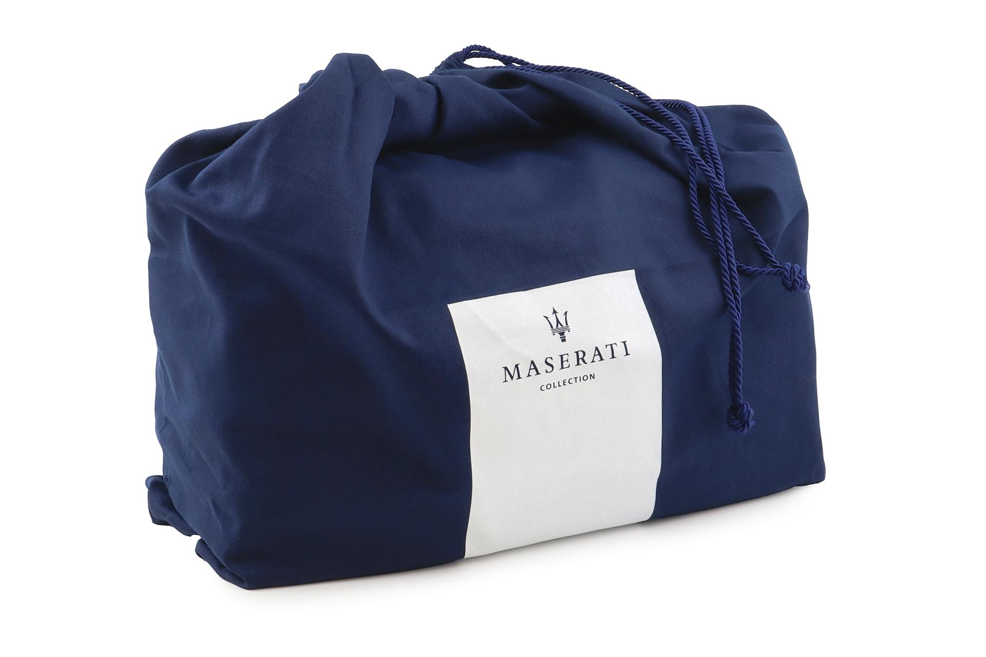 Original Maserati Tigamaro Tasche Reisetasche GT Boston Piccola Nero/ blue Carbon