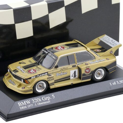 1:43 Minichamps BMW 320i E21 Gruppe 5 J.Obermoser #4 DRM 1977 Warsteiner