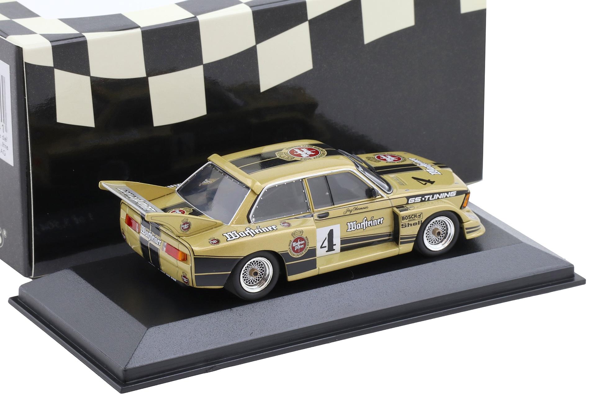 1:43 Minichamps BMW 320i E21 Gruppe 5 J.Obermoser #4 DRM 1977 Warsteiner