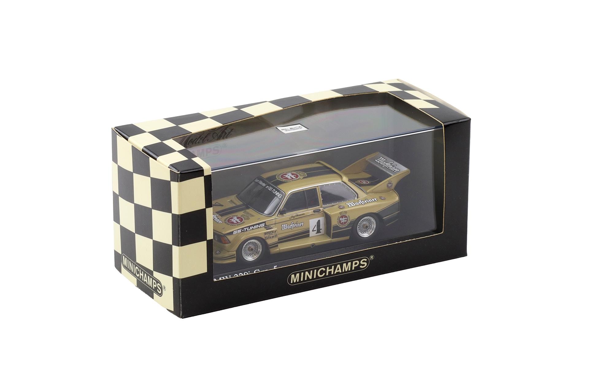 1:43 Minichamps BMW 320i E21 Gruppe 5 J.Obermoser #4 DRM 1977 Warsteiner