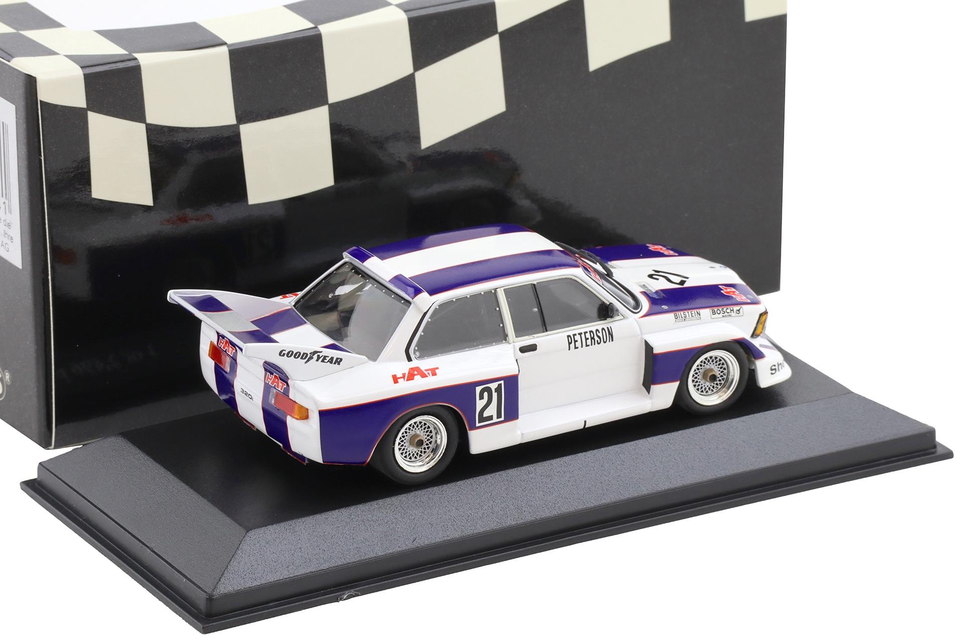 1:43 Minichamps BMW 320i E21 Gruppe 5 R. Peterson #21 DRM 1977 HAT