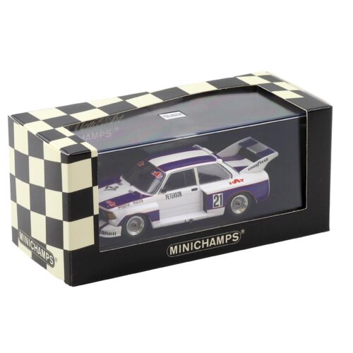 1:43 Minichamps BMW 320i E21 Gruppe 5 R. Peterson #21 DRM 1977 HAT
