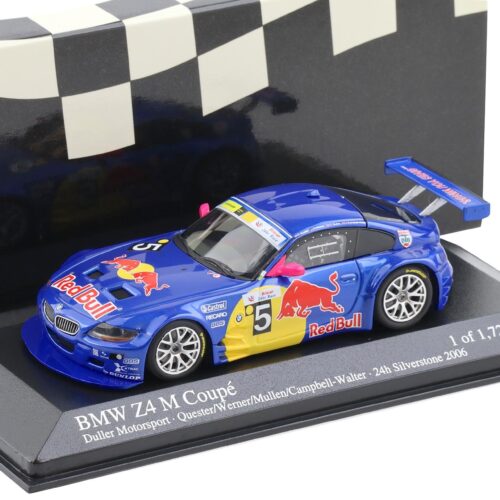 1:43 Minichamps BMW Z4 M Coupe Britcar 2006 Quester/Werner #5 Red Bull