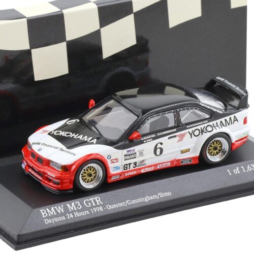 1:43 Minichamps BMW M3 GTR E36 Daytona 24h 1998 Quester #6 Yokohama