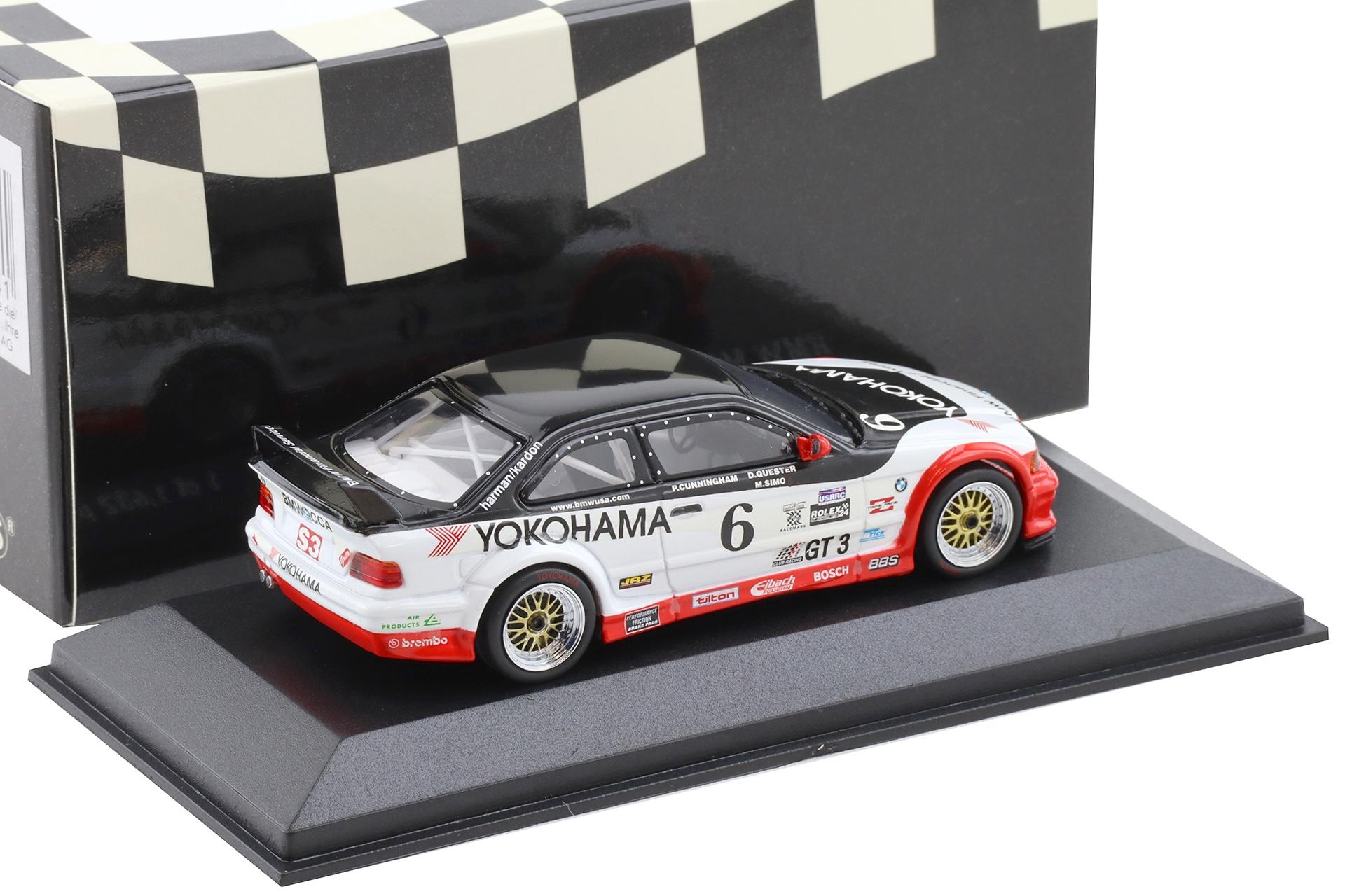 1:43 Minichamps BMW M3 GTR E36 Daytona 24h 1998 Quester #6 Yokohama