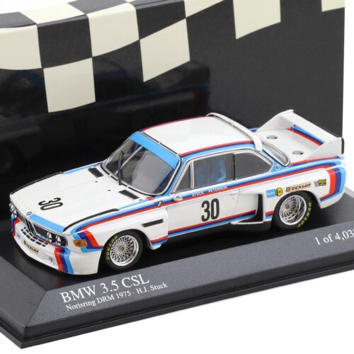 1:43 Minichamps BMW 3.5 CSL Norisring DRM 1975 H.J.Stuck #30