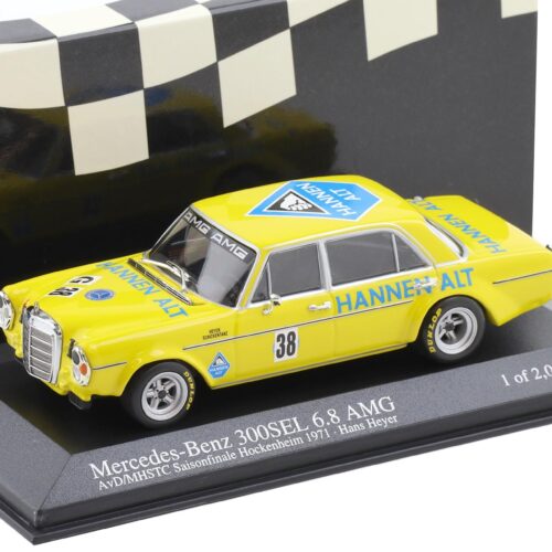 1:43 Minichamps Mercedes 300 SEL 6.8 Heyer #38 Hockenheim 1971