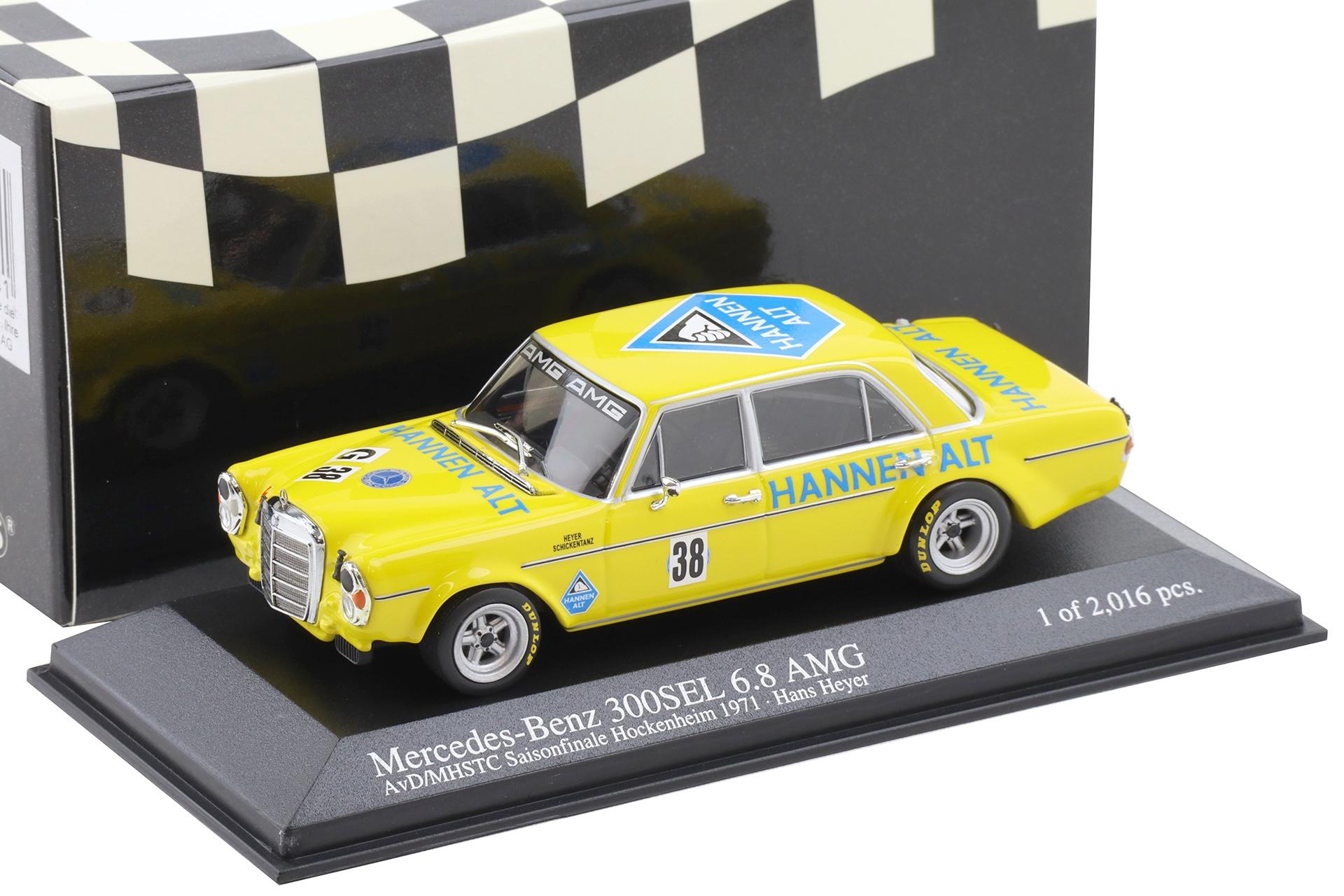 1:43 Minichamps Mercedes 300 SEL 6.8 Heyer #38 Hockenheim 1971