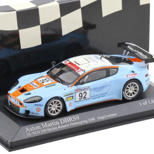 1:43 Minichamps Aston Martin DBRS9 Enge/ Lechner 250 Meilen Nürburgring 2008 #92