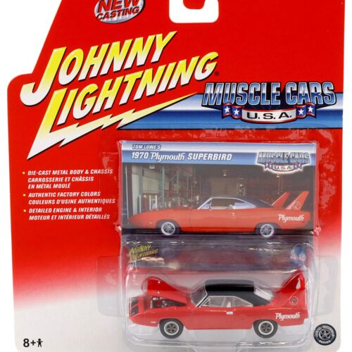 1:64 Johnny Lightning 1970 Plymouth Superbird red Muscle Cars U.S.A.