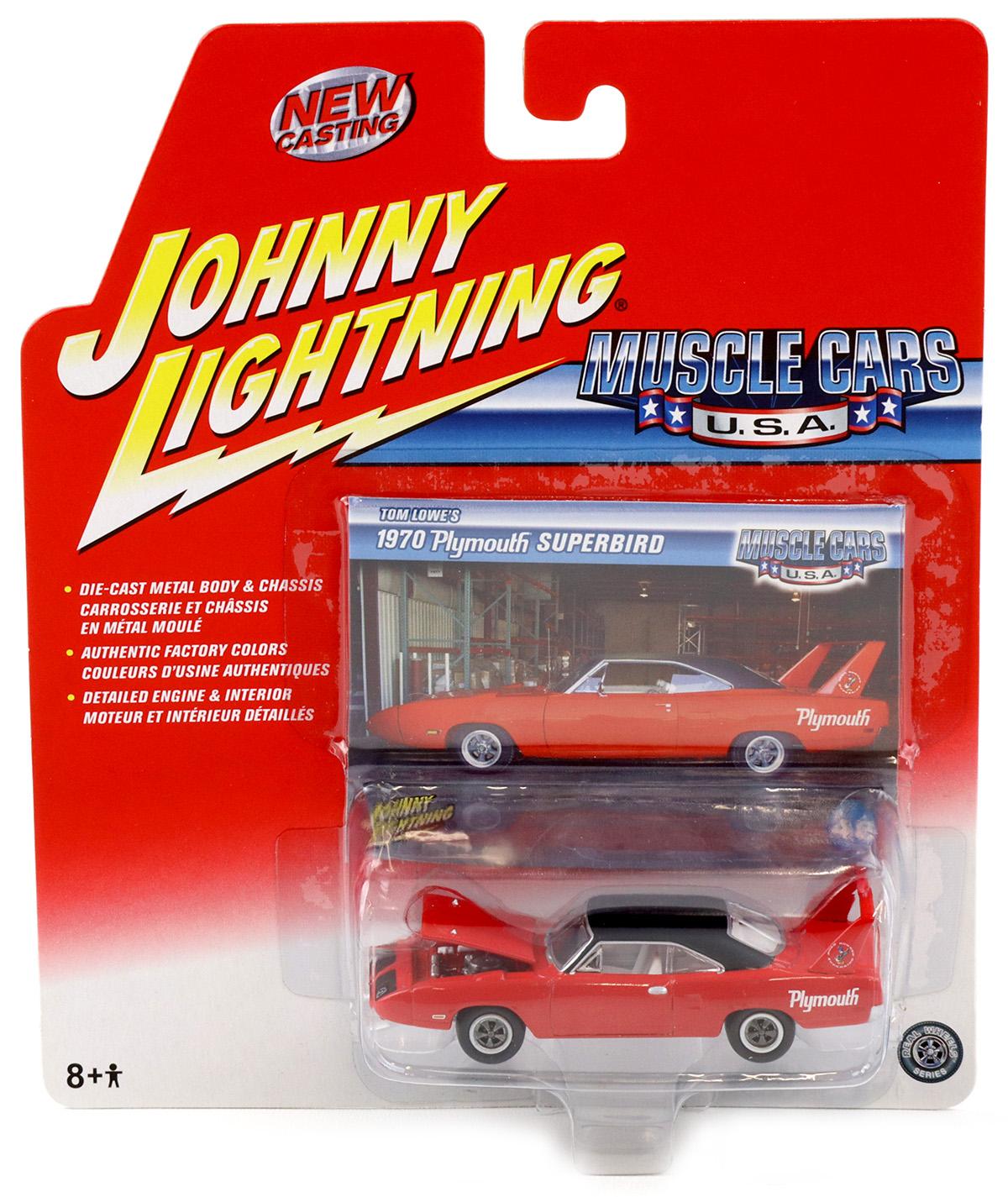 1:64 Johnny Lightning 1970 Plymouth Superbird red Muscle Cars U.S.A.