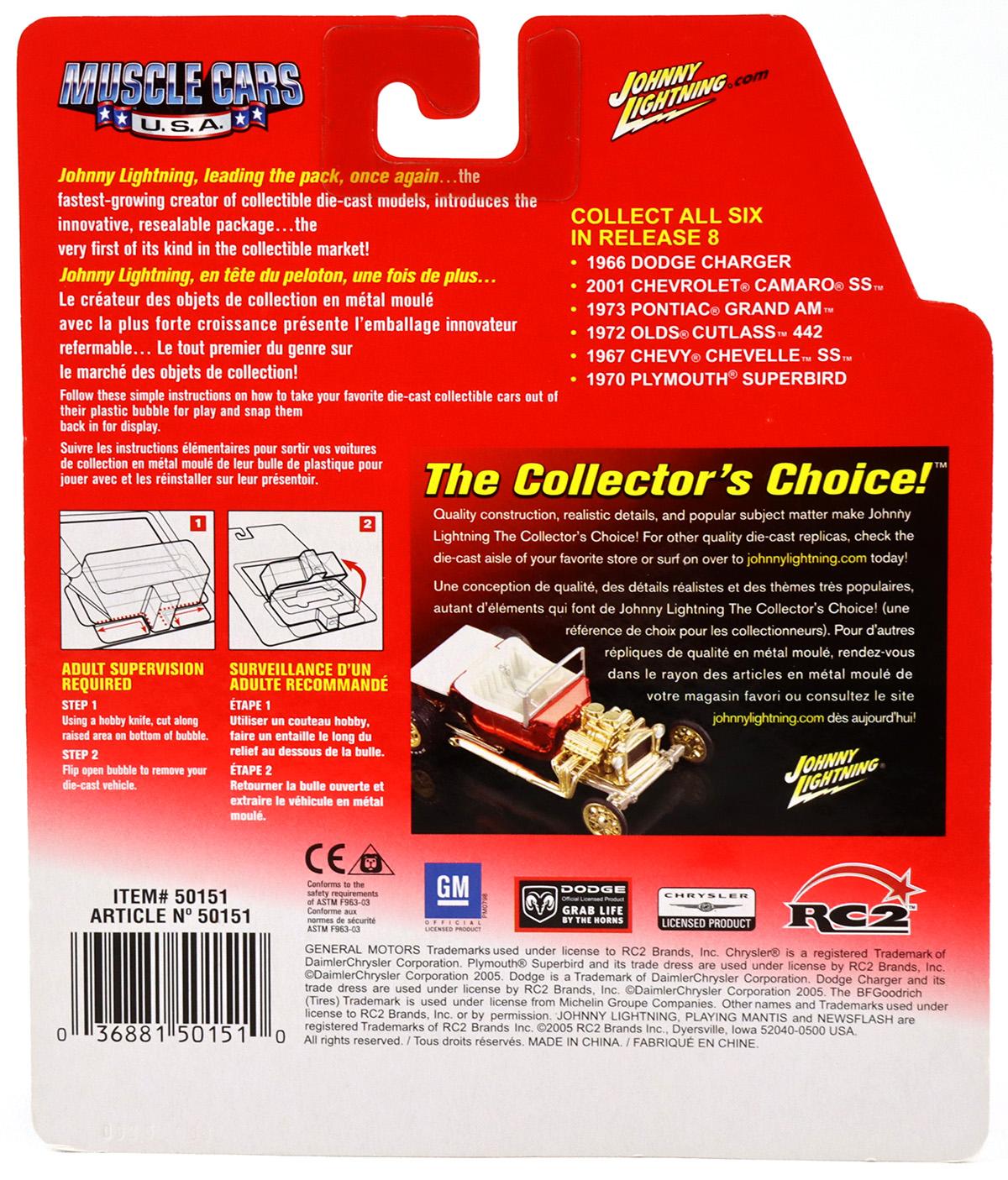 1:64 Johnny Lightning 1970 Plymouth Superbird red Muscle Cars U.S.A.