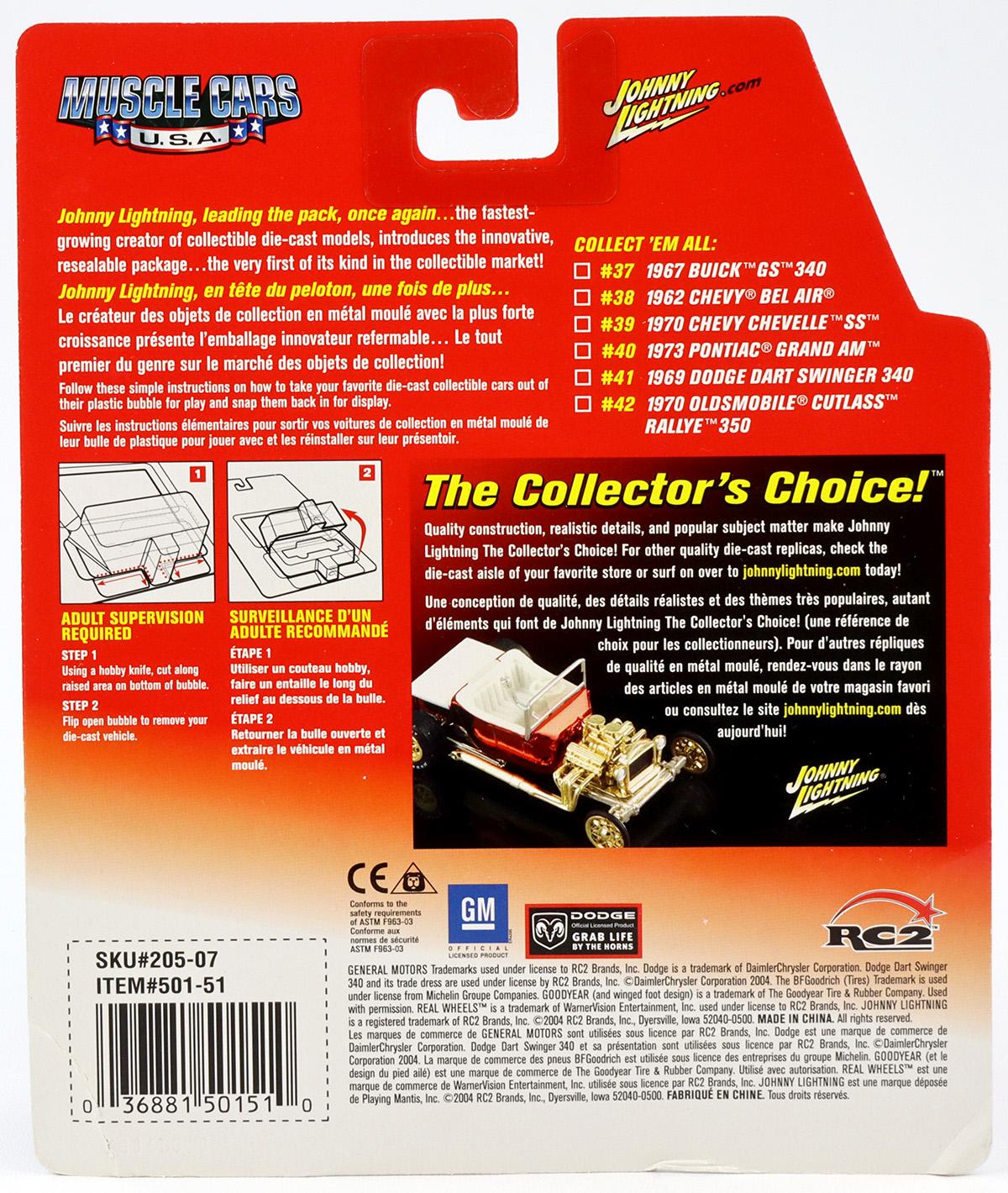 1;64 Johnny Lightning 1962 Chevy Bel Air turquoise metallic Muscle Cars U.S.A.