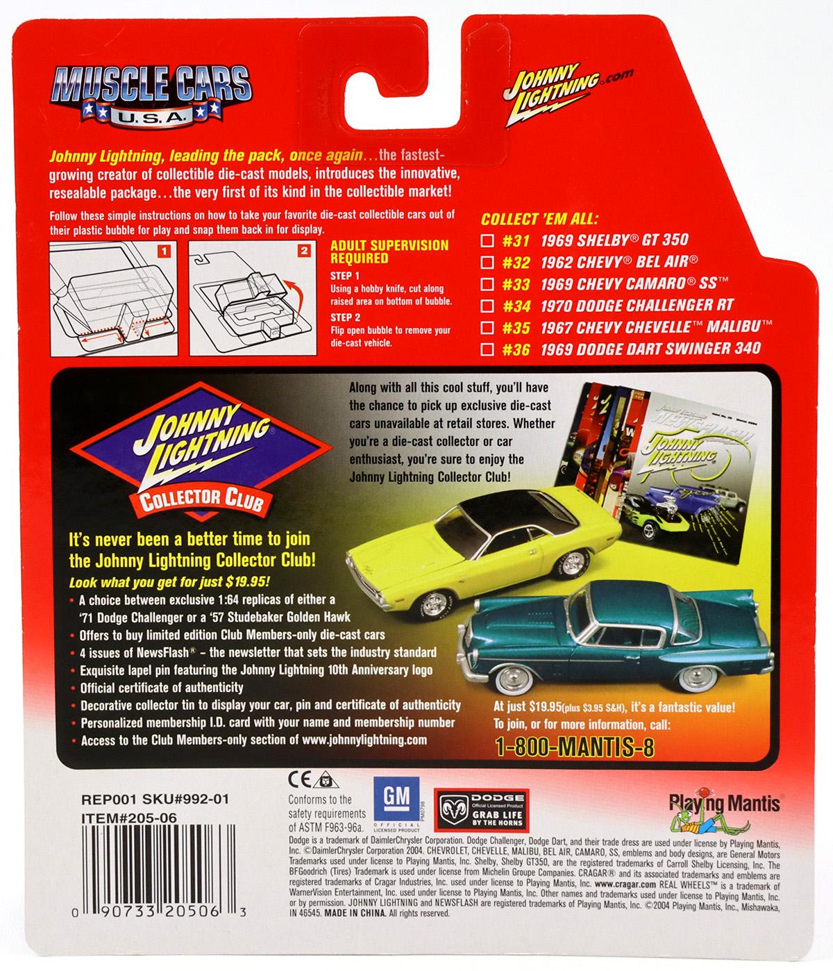 1:64 Johnny Lightning 1970 Dodge Challenger RT gold/ black metallic Muscle Cars U.S.A.