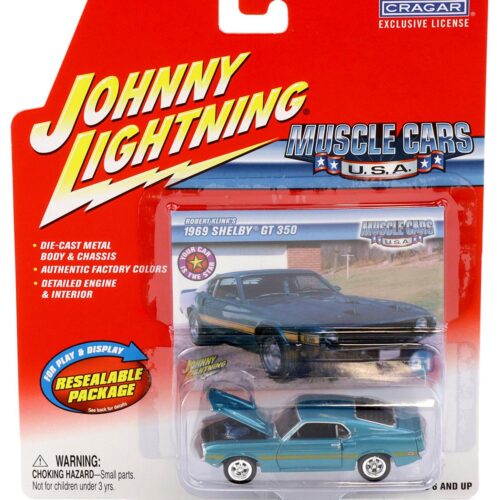1:64 Johnny Lightning 1969 Shelby GT 350 turqoise metallic Muscle Cars U.S.A.