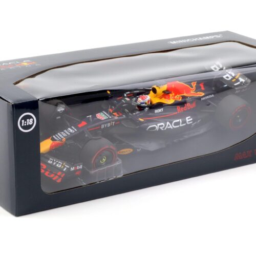 1:18 Minichamps F1 Oracle Red Bull Racing RB19 Verstappen Qatar GP 2023 World Champ