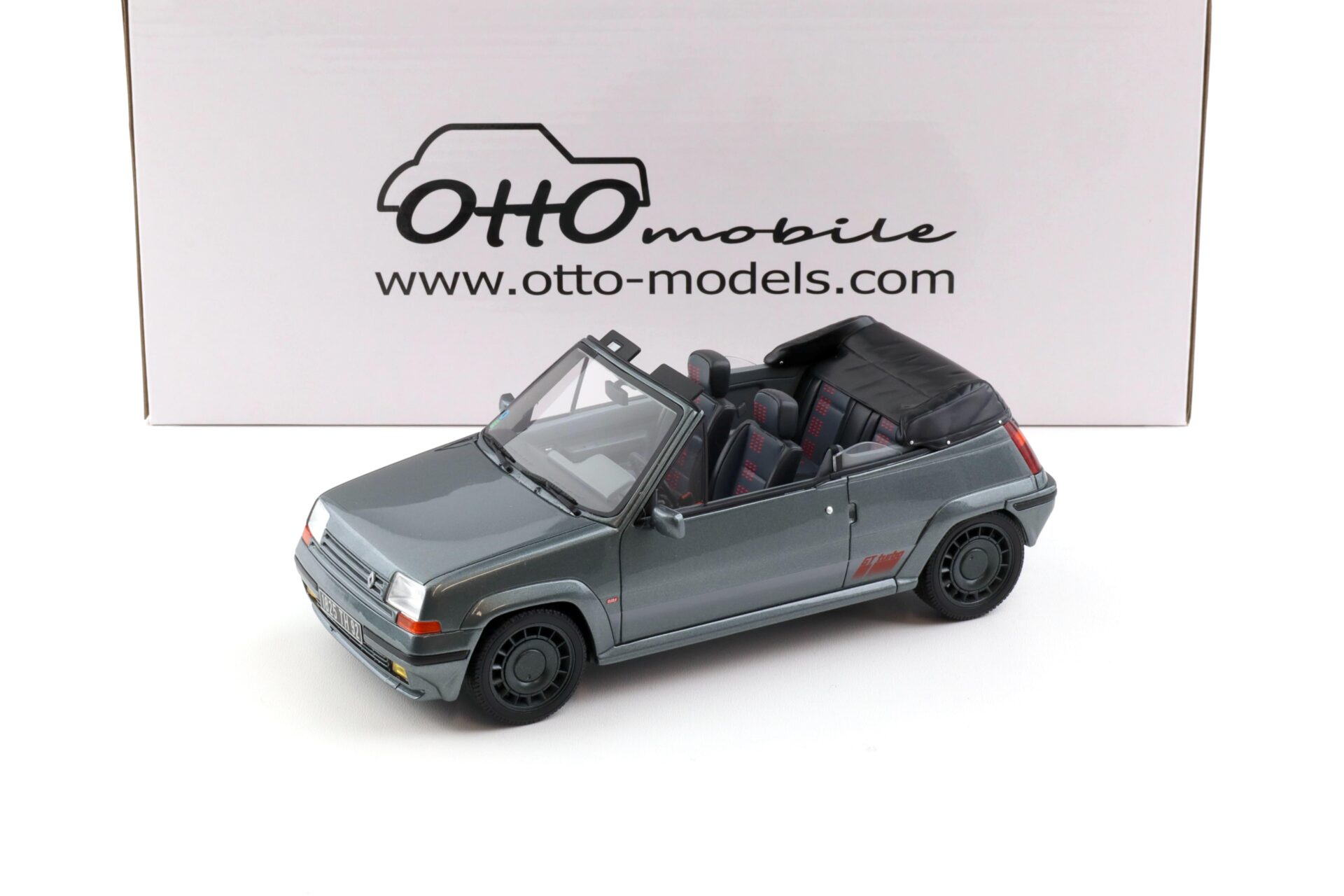 1:18 OTTO mobile OT1196 Renault 5 GT Turbo Cabriolet Tungstene grey 1995