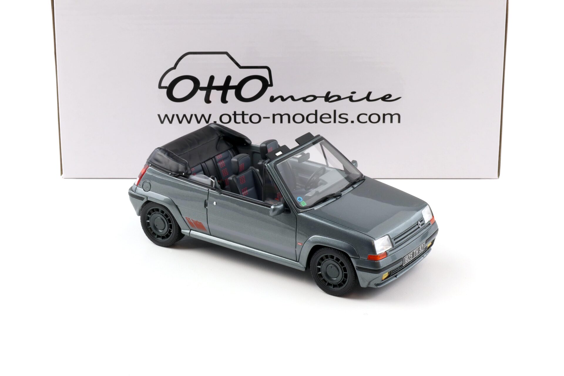 1:18 OTTO mobile OT1196 Renault 5 GT Turbo Cabriolet Tungstene grey 1995