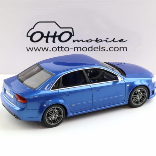 1:18 OTTO mobile OT1215 Audi RS4 Sedan B7 Sprint blue metallic 2007