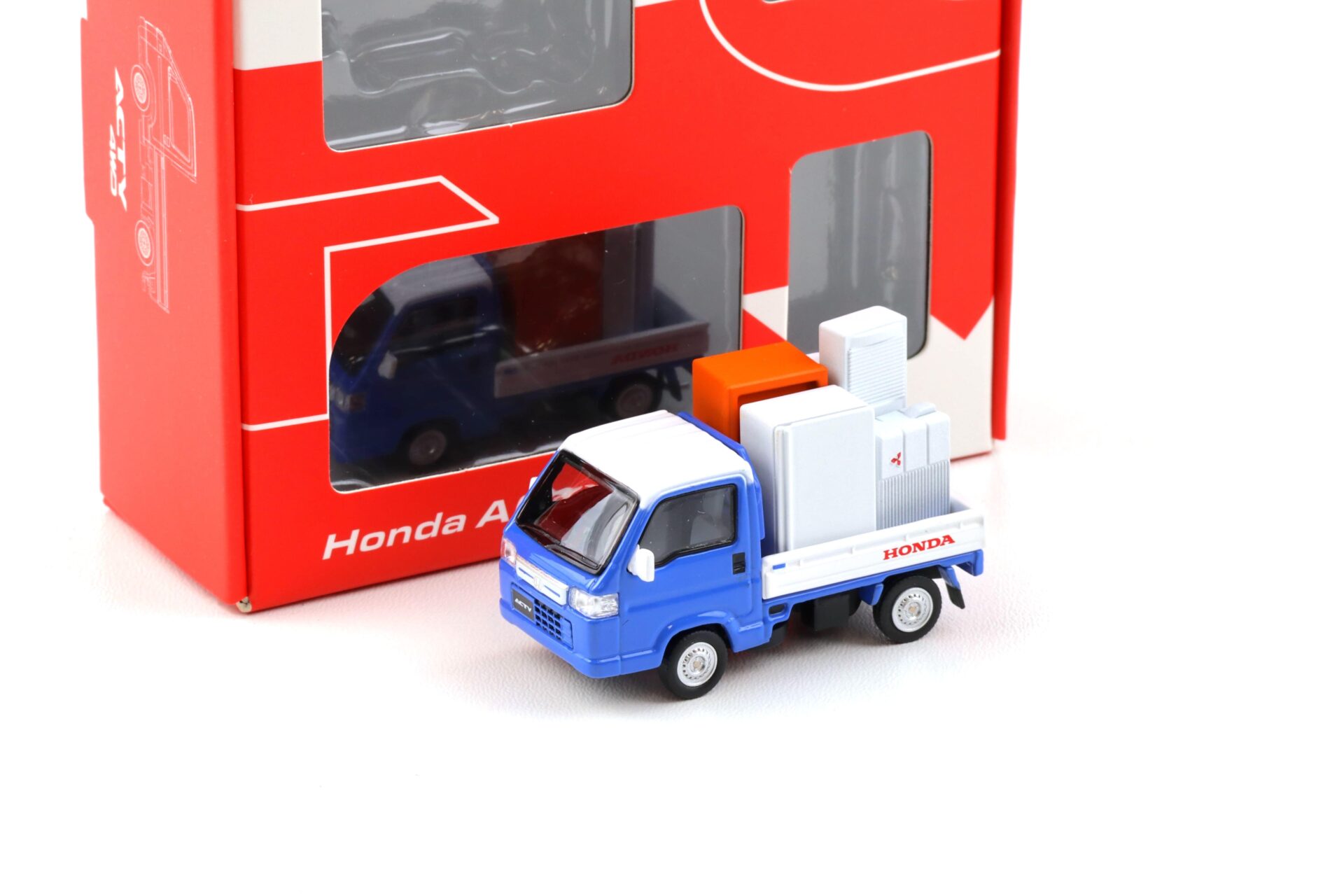 1:64 Motorhelix Honda ACTY Truck Town Spirit Style Bay blue x white