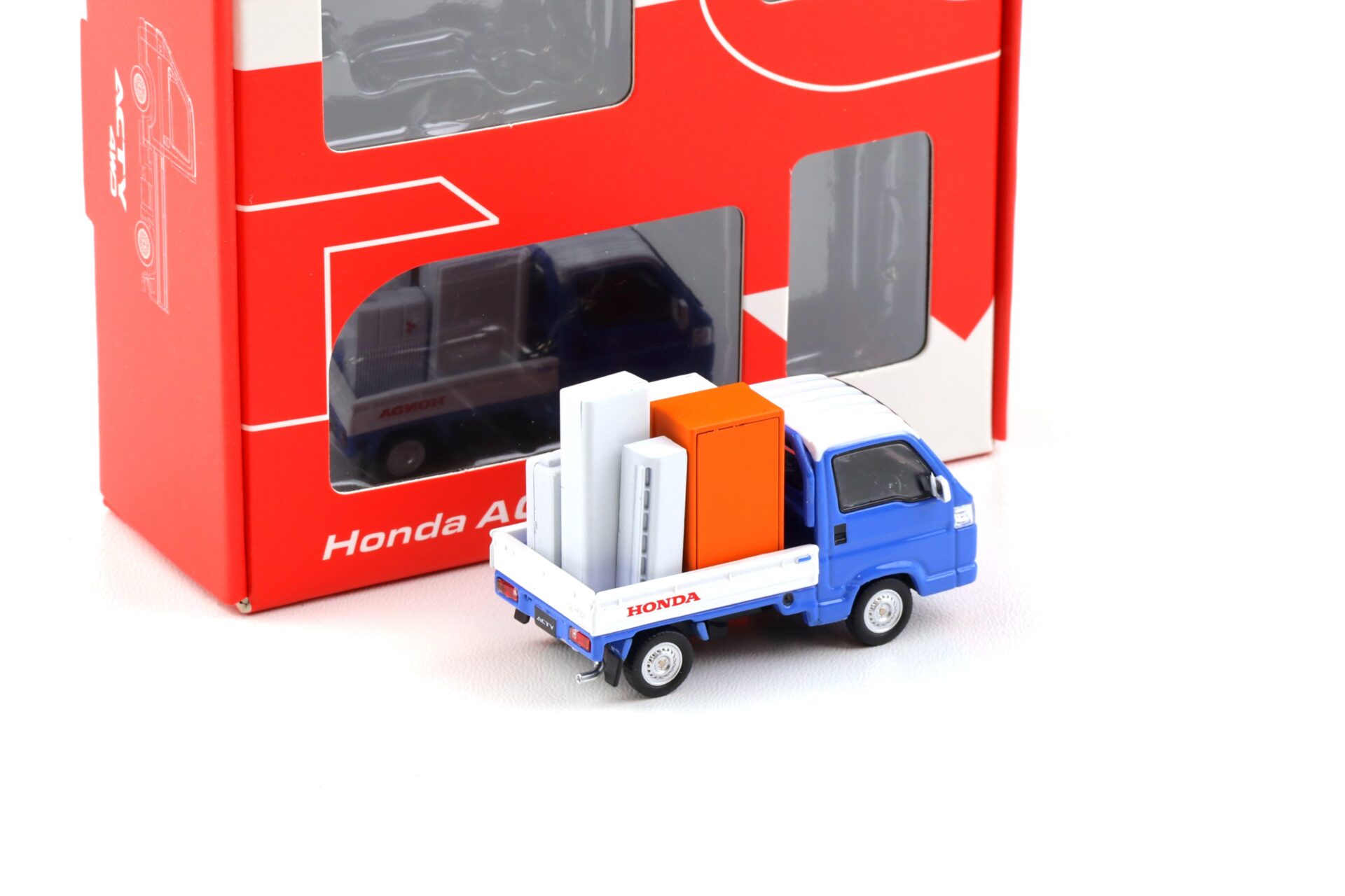 1:64 Motorhelix Honda ACTY Truck Town Spirit Style Bay blue x white