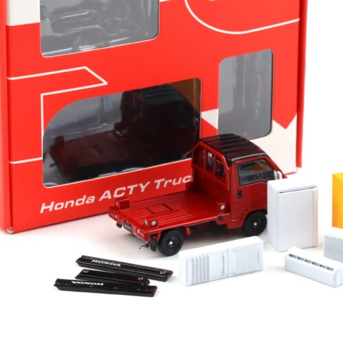 1:64 Motorhelix Honda ACTY Truck Town Spirit Style Flame red x black