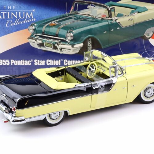 1:18 Sun Star 1955 Pontiac Star Chief Convertible raven black / avalon yellow