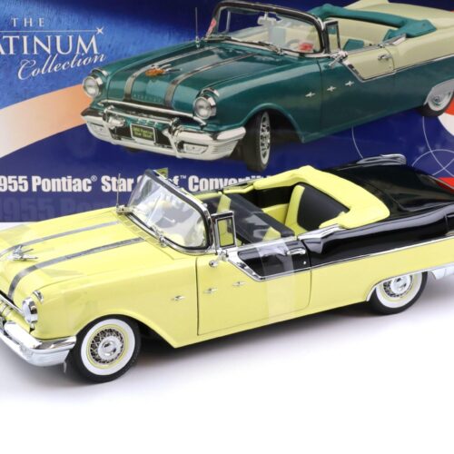 1:18 Sun Star 1955 Pontiac Star Chief Convertible raven black / avalon yellow