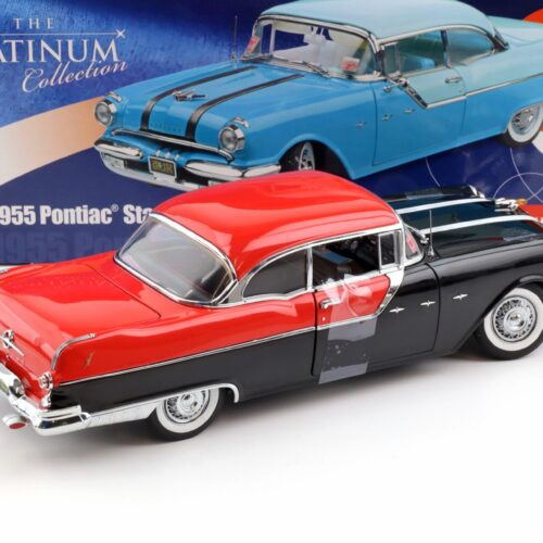 1:18 Sun Star 1955 Pontiac StarChief Hard Top Bolero red/ Raven black