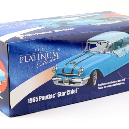 1:18 Sun Star 1955 Pontiac StarChief Hard Top Bolero red/ Raven black