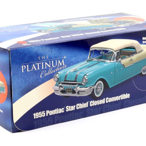 1:18 Sun Star 1955 Pontiac StarChief Closed Convertible Bolero red/ Raven black