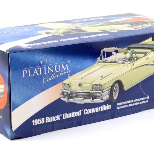 1:18 Sun Star 1958 Buick Limited Open Convertible glacier white