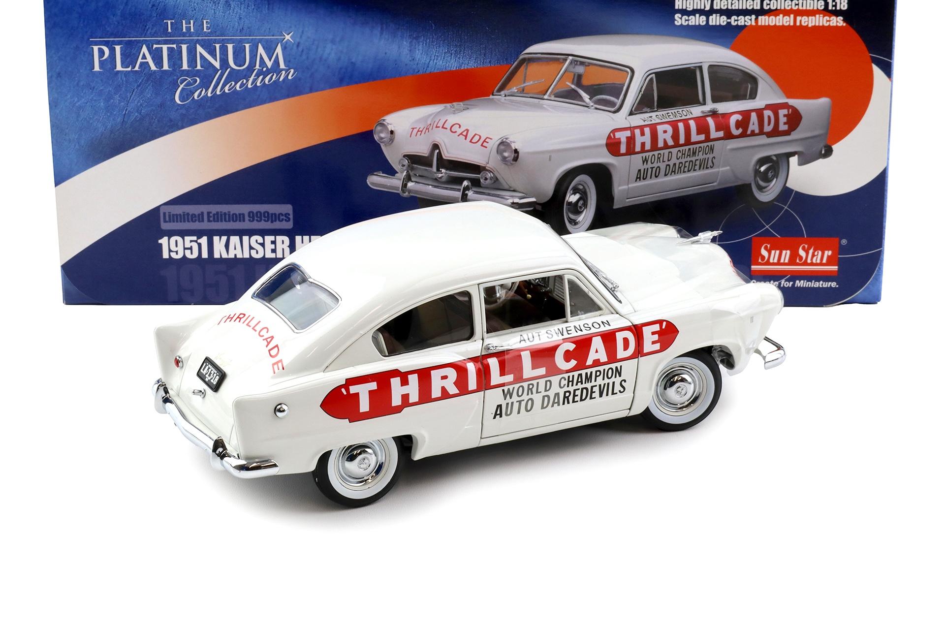 1:18 Sun Star Kaiser Henry J. THRILL CADE 1951 white