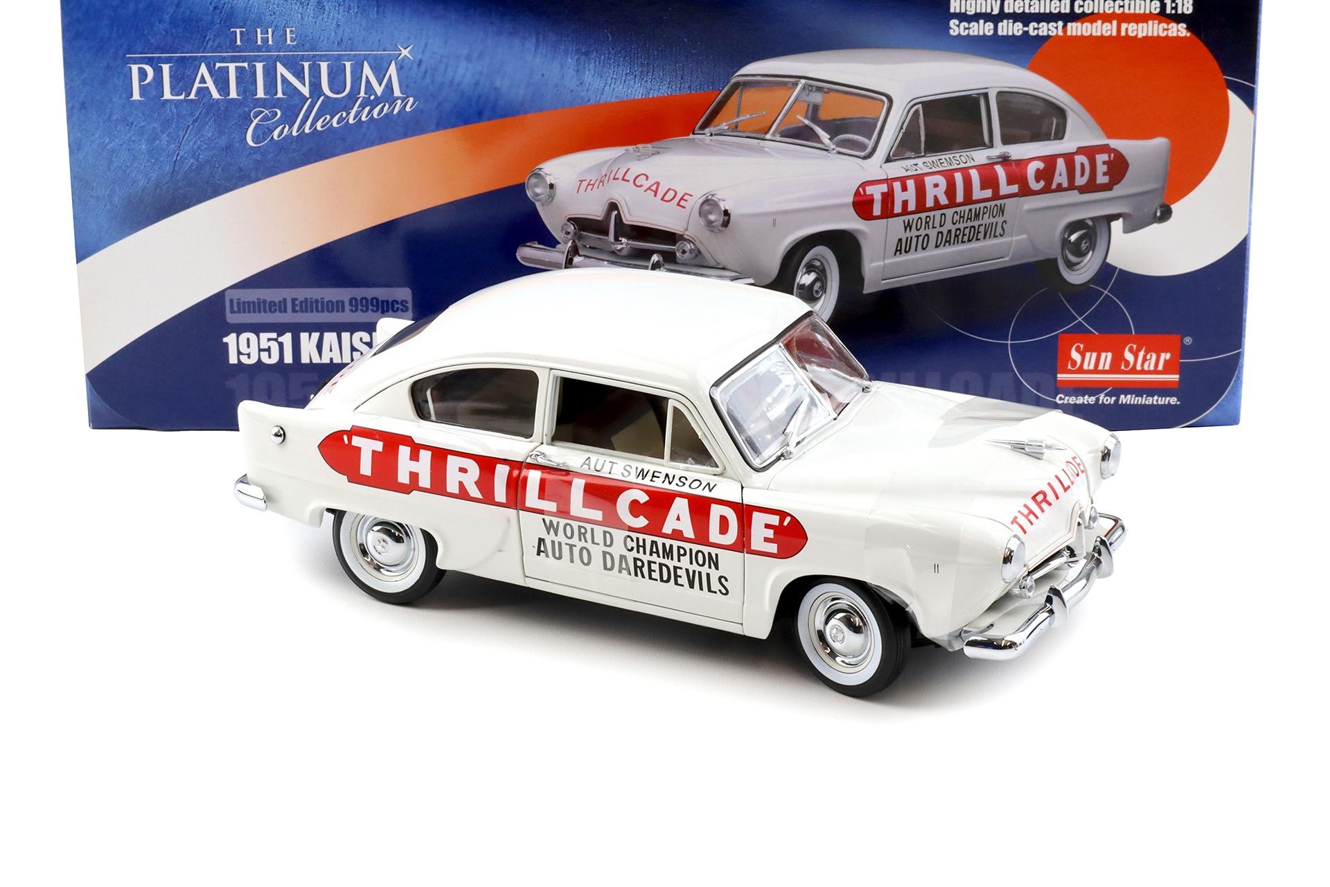 1:18 Sun Star Kaiser Henry J. THRILL CADE 1951 white