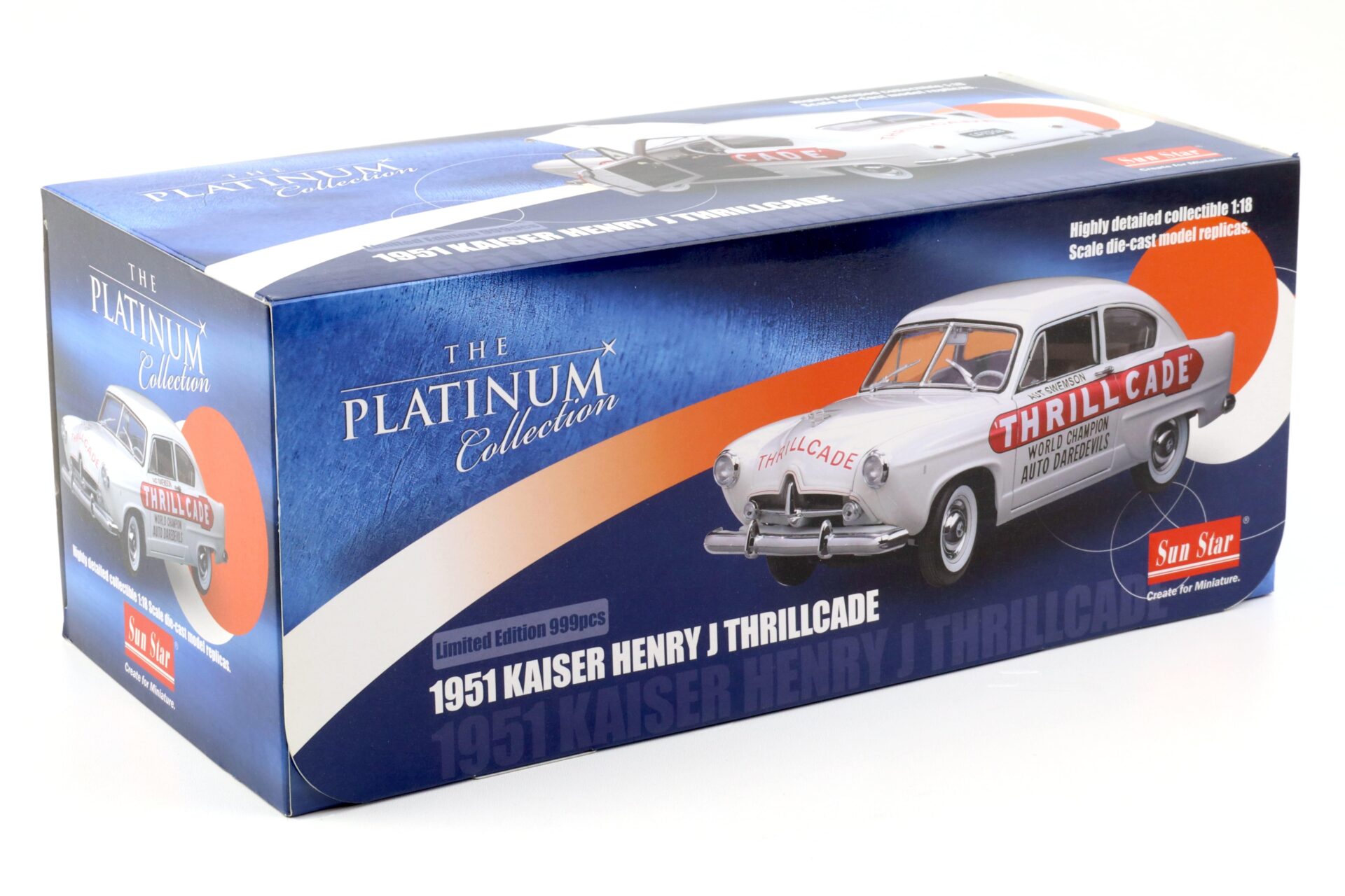 1:18 Sun Star Kaiser Henry J. THRILL CADE 1951 white