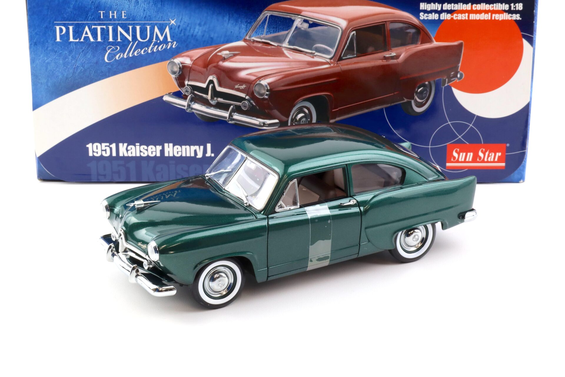 1:18 Sun Star Kaiser Henry J. 1951 Cape Verde green metallic