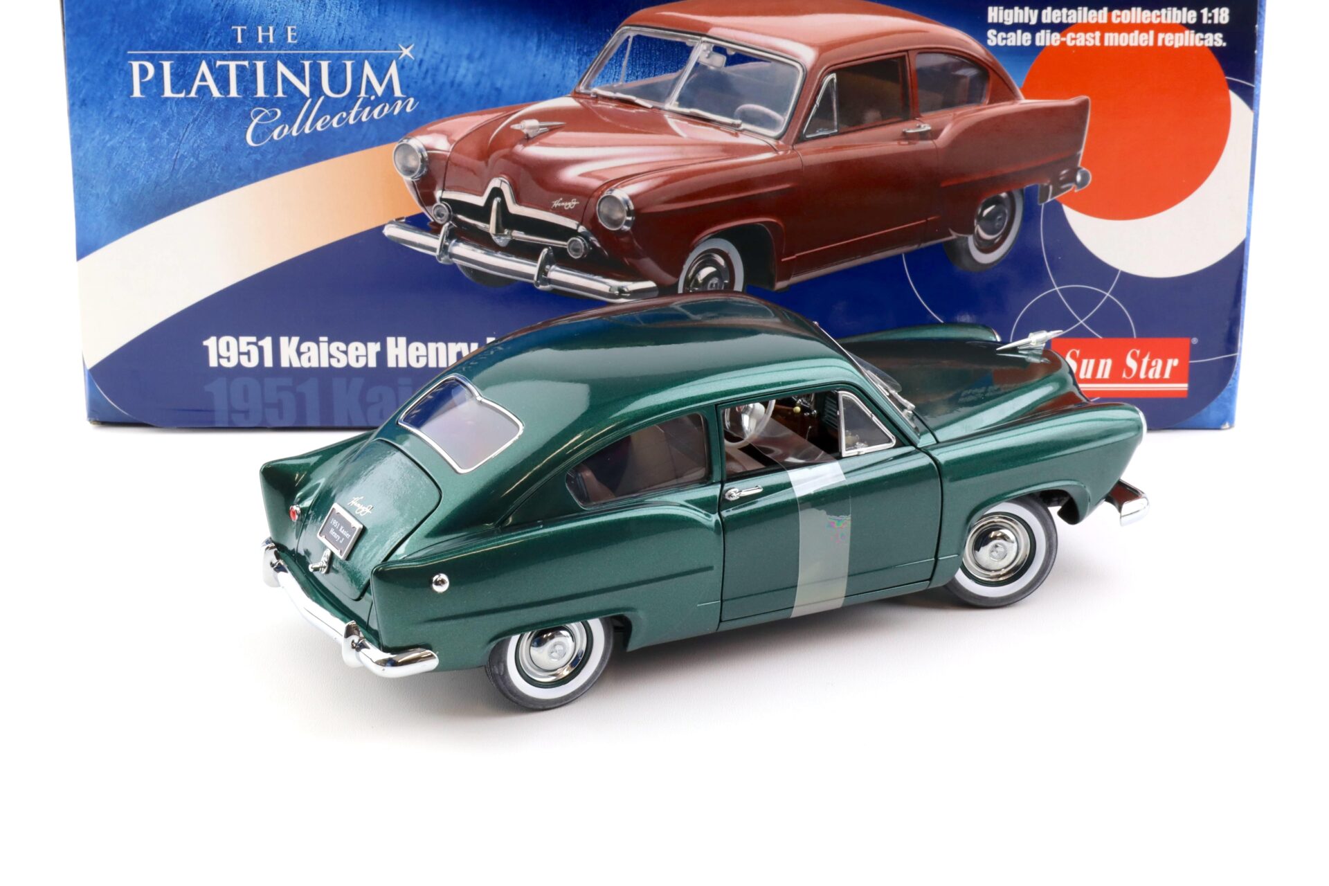 1:18 Sun Star Kaiser Henry J. 1951 Cape Verde green metallic