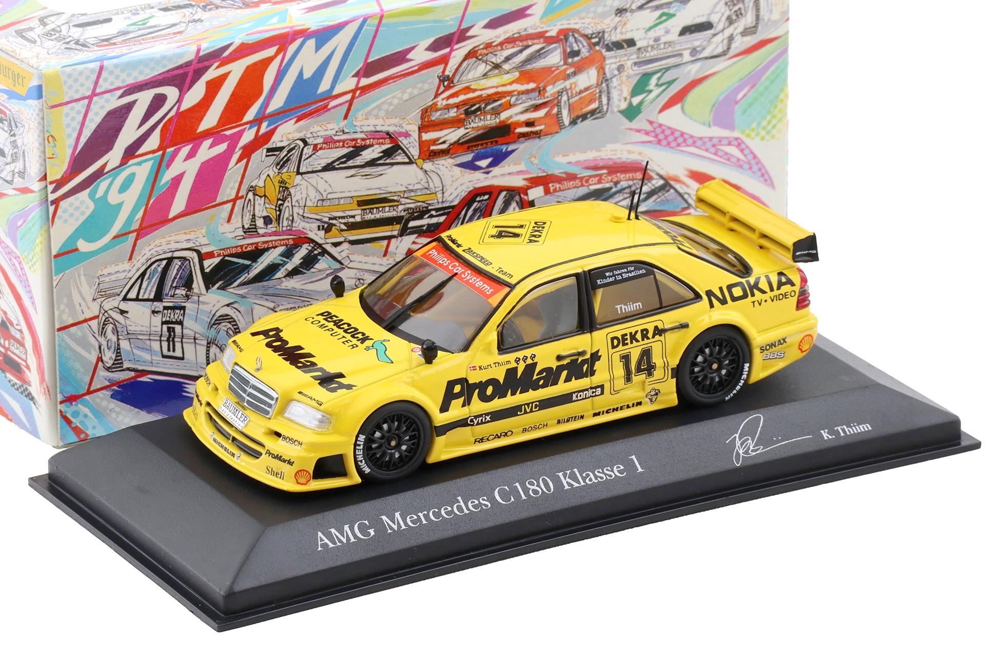 1:43 Minichamps Mercedes AMG C180 DTM 1994 Team Zakspeed #14 K.Thiim