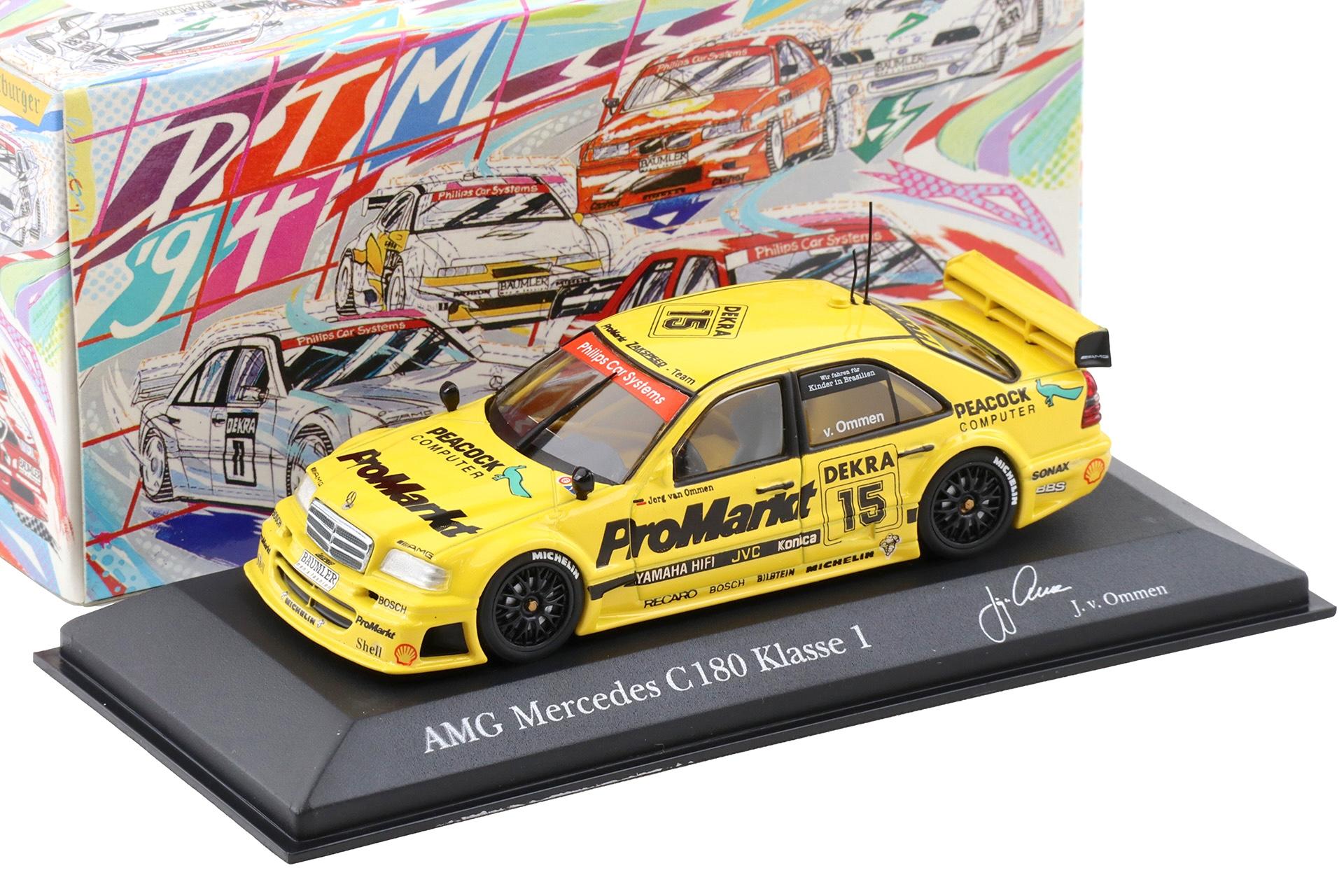 1:43 Minichamps Mercedes AMG C180 DTM 1994 Team Zakspeed #15 J.v.Ommen