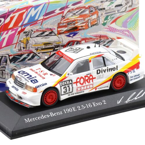 1:43 Minichamps Mercedes 190E Evo 2 DTM 1994 Team Bernhard #31 A.Bernhard