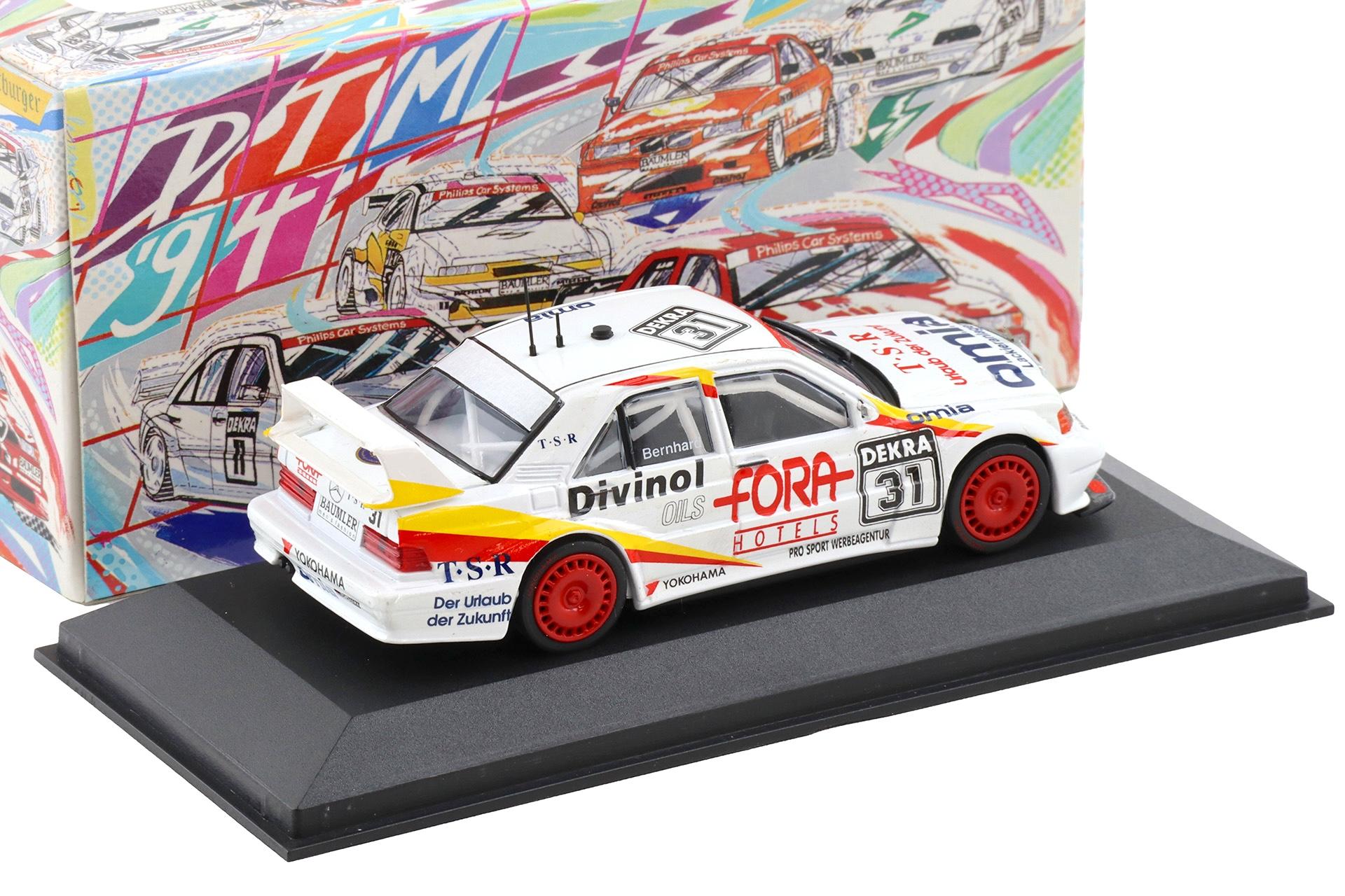 1:43 Minichamps Mercedes 190E Evo 2 DTM 1994 Team Bernhard #31 A.Bernhard