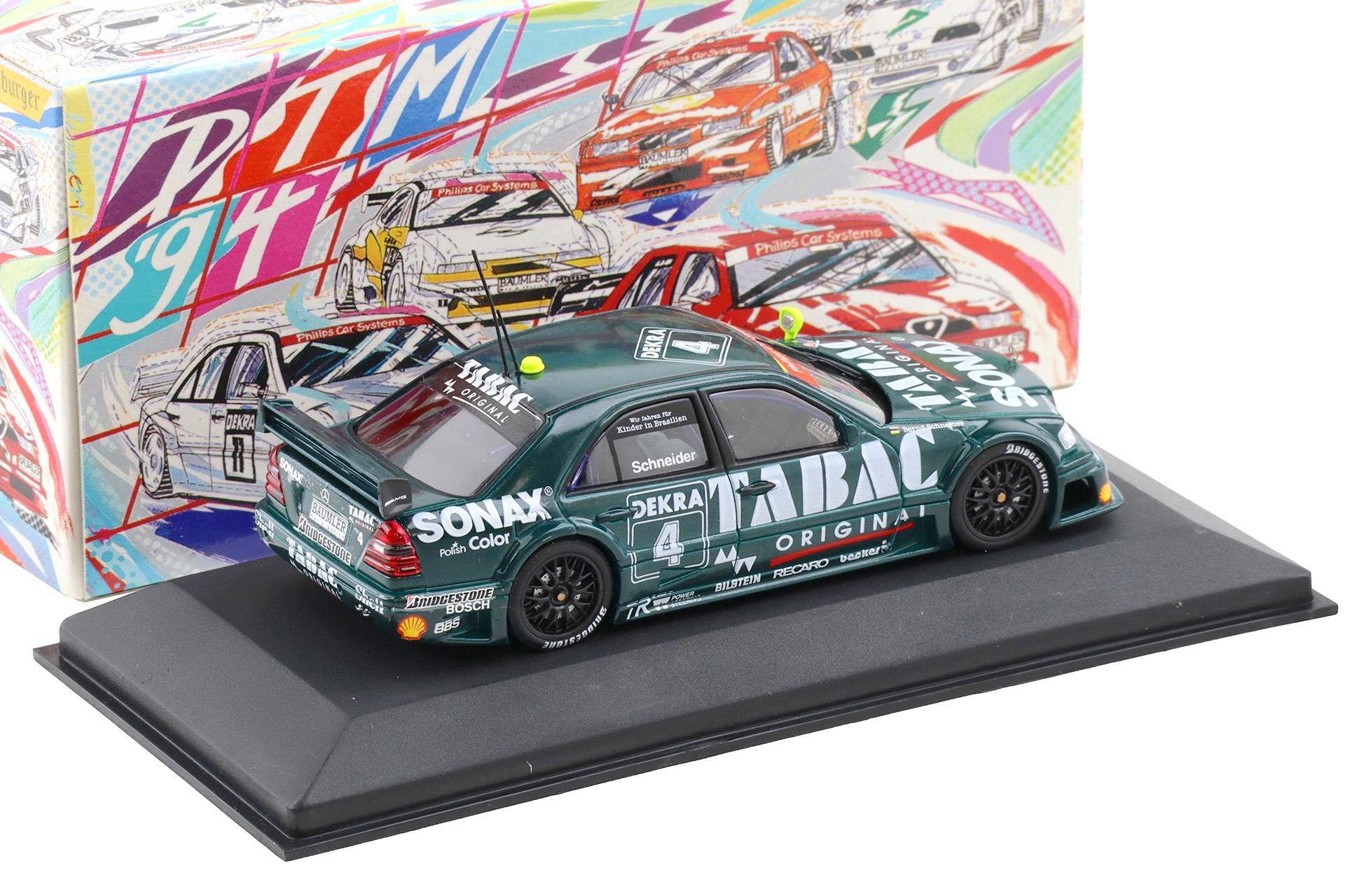 1:43 Minichamps Mercedes AMG C180 DTM 1994 Team AMG #4 B.Schneider