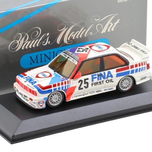1:43 Minichamps BMW M3 E30 24h SPA 1st Place Schnitzer/ Fina #25